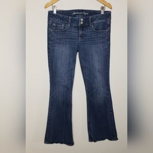 American Eagle Outfitters Dark Blue Flare Jeans